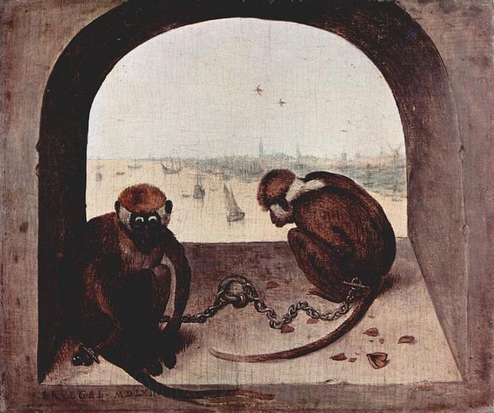 Pieter Bruegel the Elder Zwei Affen Spain oil painting art